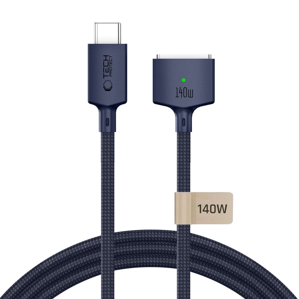 Καλώδιο Φόρτισης MacBook USB-C σε MagSafe 3 140W 3m Tech-Protect MMC01 UltraBoost Midnight Blue