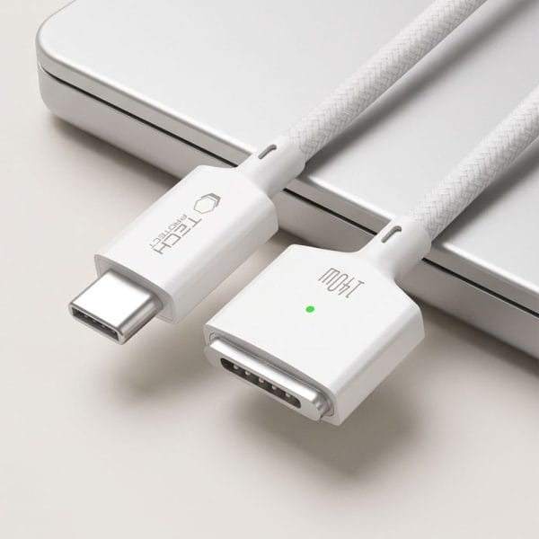 Καλώδιο Φόρτισης MacBook USB-C σε MagSafe 3 140W 3m Tech-Protect MMC01 UltraBoost White - Image 5