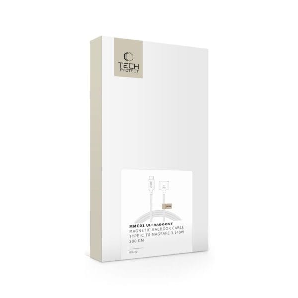 Καλώδιο Φόρτισης MacBook USB-C σε MagSafe 3 140W 3m Tech-Protect MMC01 UltraBoost White - Image 9