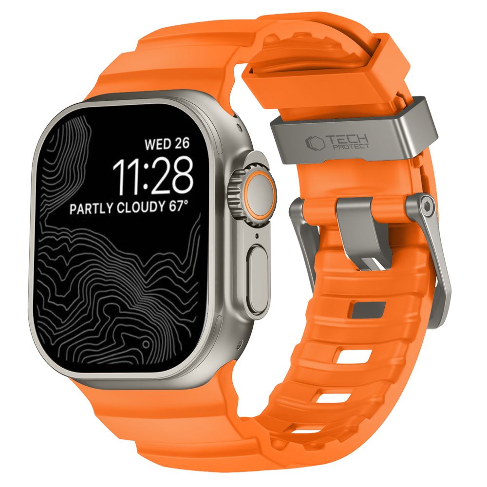 Λουράκι Apple Watch 44 45 46 49mm Tech-Protect Motion Signal Orange