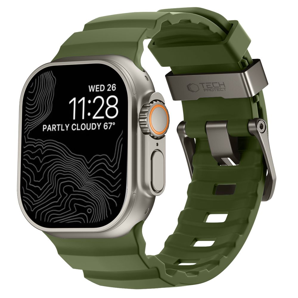 Λουράκι Apple Watch 44 45 46 49mm Tech-Protect Motion Tactical Green