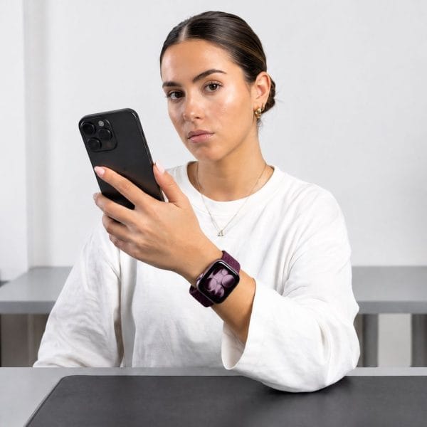 Λουράκι Apple Watch 40/41/42mm Tech-Protect NylonMag Deep Burgundy - Image 8