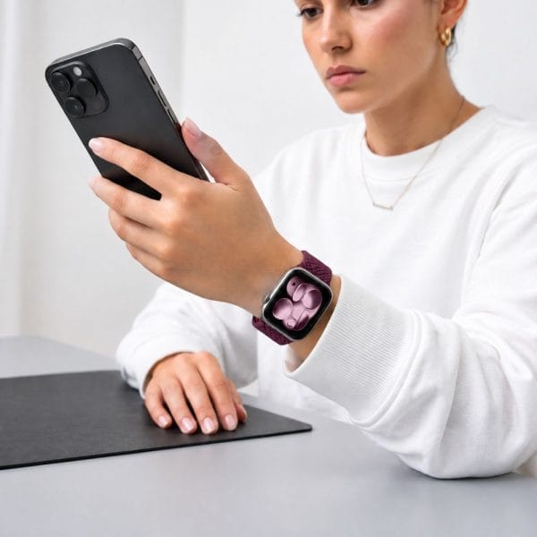 Λουράκι Apple Watch 44/45/46/49mm Tech-Protect NylonMag Deep Burgundy - Image 5
