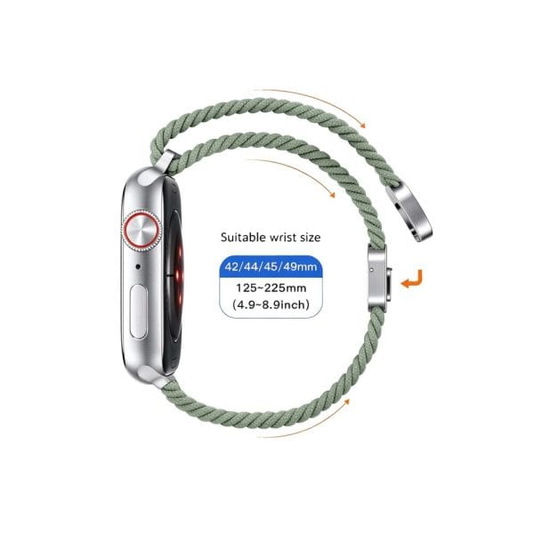 Λουράκι Apple Watch 44/45/46/49mm Tech-Protect NylonMag Pistachio - Image 4