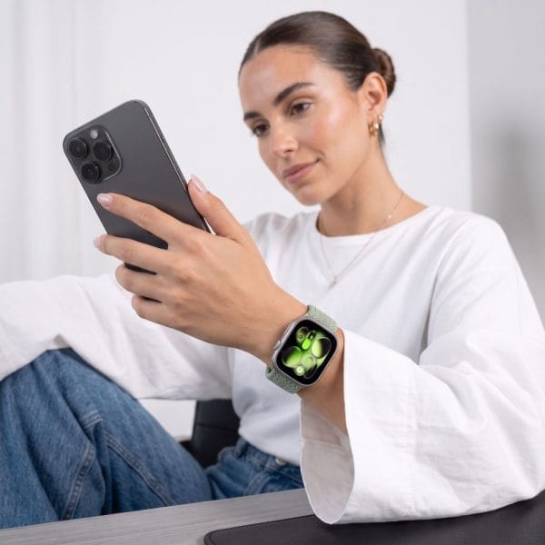 Λουράκι Apple Watch 44/45/46/49mm Tech-Protect NylonMag Pistachio - Image 8