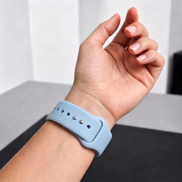 Λουράκι Apple Watch 44/45/46/49mm Tech-Protect Silicone Blue Jeans - Image 5