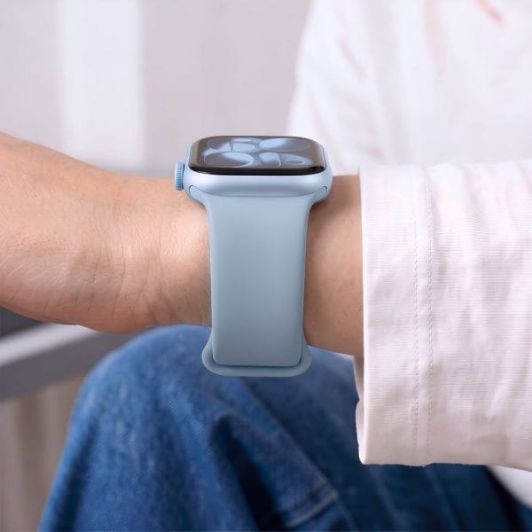 Λουράκι Apple Watch 44/45/46/49mm Tech-Protect Silicone Blue Jeans - Image 6
