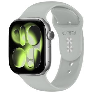 Λουράκι Apple Watch 44/45/46/49mm Tech-Protect Silicone Lunar Grey