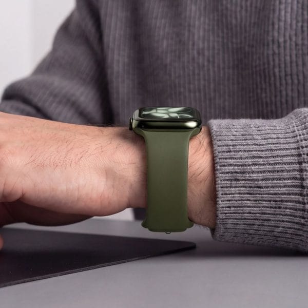 Λουράκι Apple Watch 44/45/46/49mm Tech-Protect Silicone Olive Green - Image 6