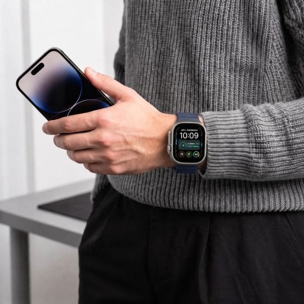 Λουράκι Apple Watch 44/45/46/49mm Tech-Protect Silicone Line Atlantic Blue - Image 4