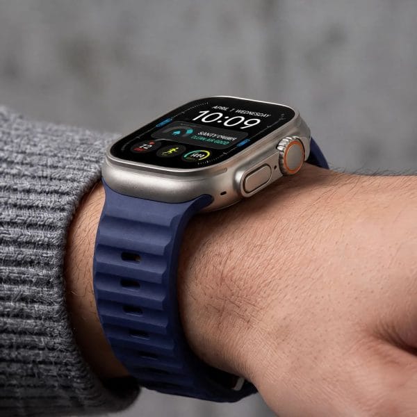 Λουράκι Apple Watch 44/45/46/49mm Tech-Protect Silicone Line Atlantic Blue - Image 6
