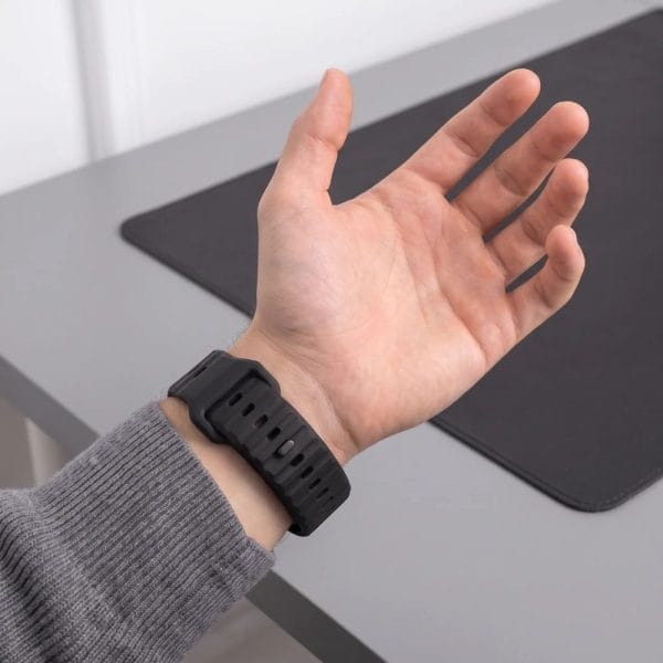 Λουράκι Apple Watch 44/45/46/49mm Tech-Protect Silicone Line Black - Image 5