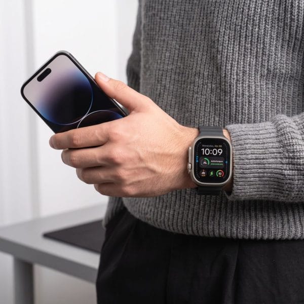 Λουράκι Apple Watch 44/45/46/49mm Tech-Protect Silicone Line Black - Image 6
