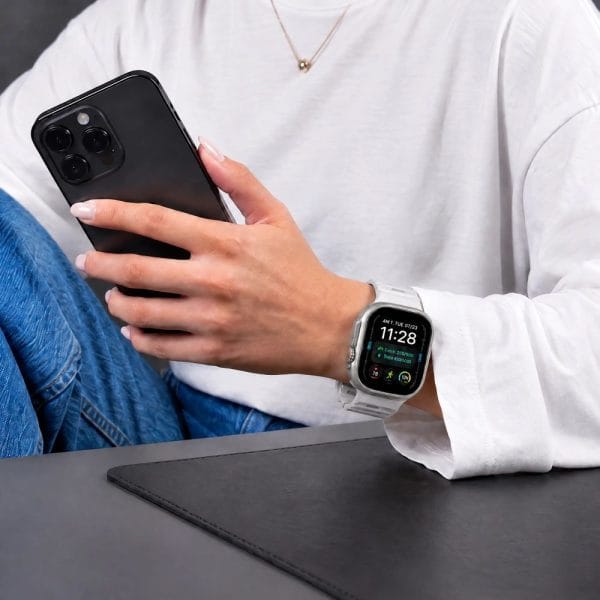 Λουράκι Apple Watch 44/45/46/49mm Tech-Protect Silicone Line Lunar Grey - Image 6