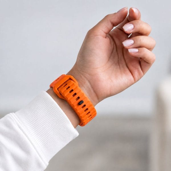 Λουράκι Apple Watch 44/45/46/49mm Tech-Protect Silicone Line Orange - Image 7