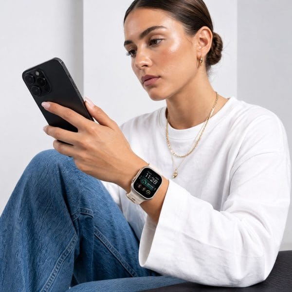 Λουράκι Apple Watch 44/45/46/49mm Tech-Protect Silicone Line Stone - Image 4