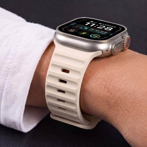 Λουράκι Apple Watch 44/45/46/49mm Tech-Protect Silicone Line Stone - Image 6
