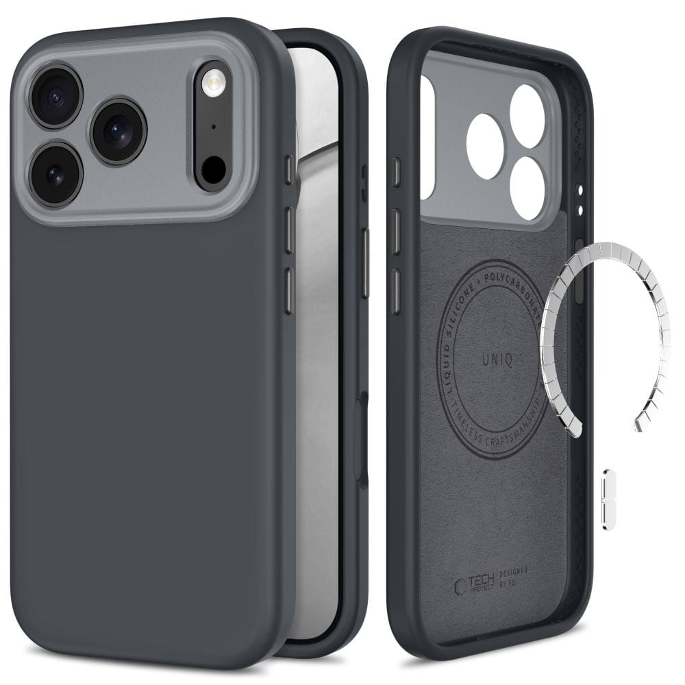 Θήκη iPhone 18 Pro / 17 Pro Tech-Protect Uniq MagSafe CC Charcoal Grey