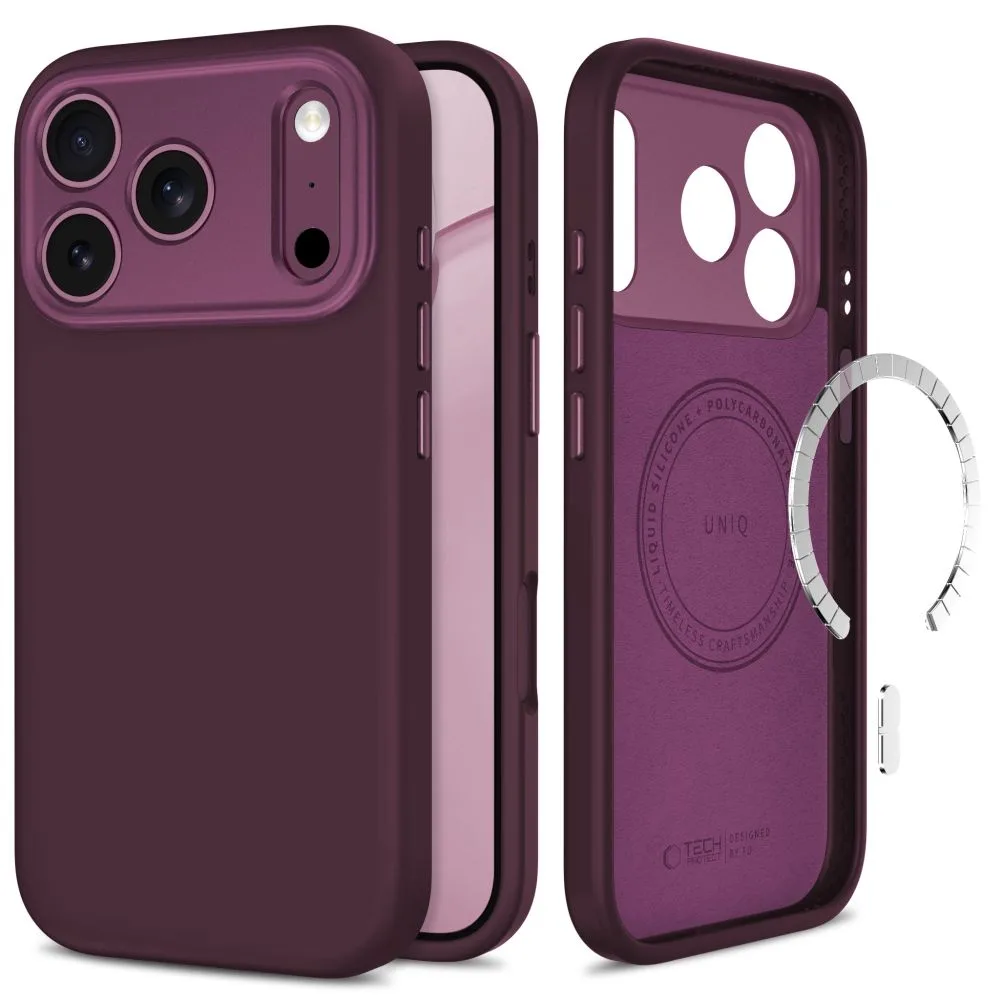Θήκη iPhone 18 Pro 17 Pro Tech-Protect Uniq MagSafe CC Dark Cherry