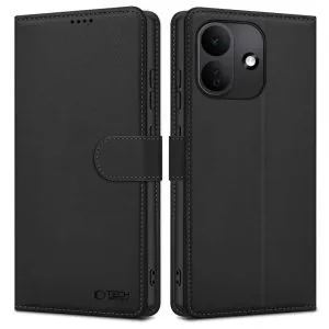Θήκη Πορτοφόλι Xiaomi Redmi Note 17 Pro 5G Tech-Protect Wallet Matte Black