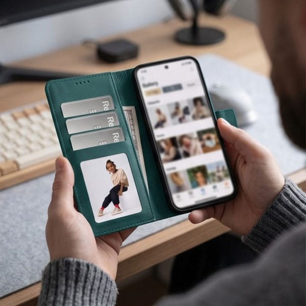 Θήκη Πορτοφόλι Xiaomi Redmi Note 17 Pro Max 5G Tech-Protect Wallet Green - Image 4