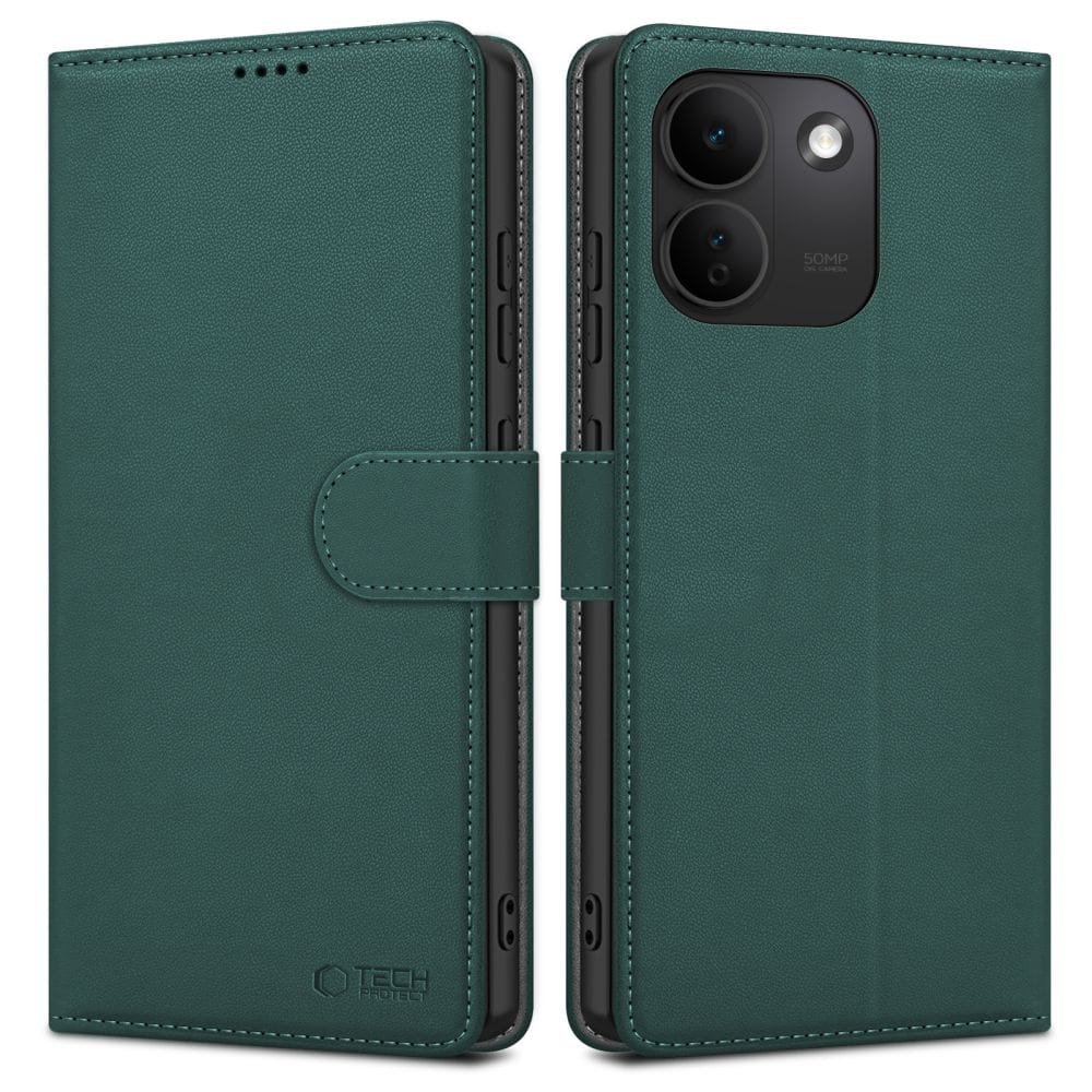 Θήκη Πορτοφόλι Xiaomi Redmi Note 17 Pro Max 5G Tech-Protect Wallet Green