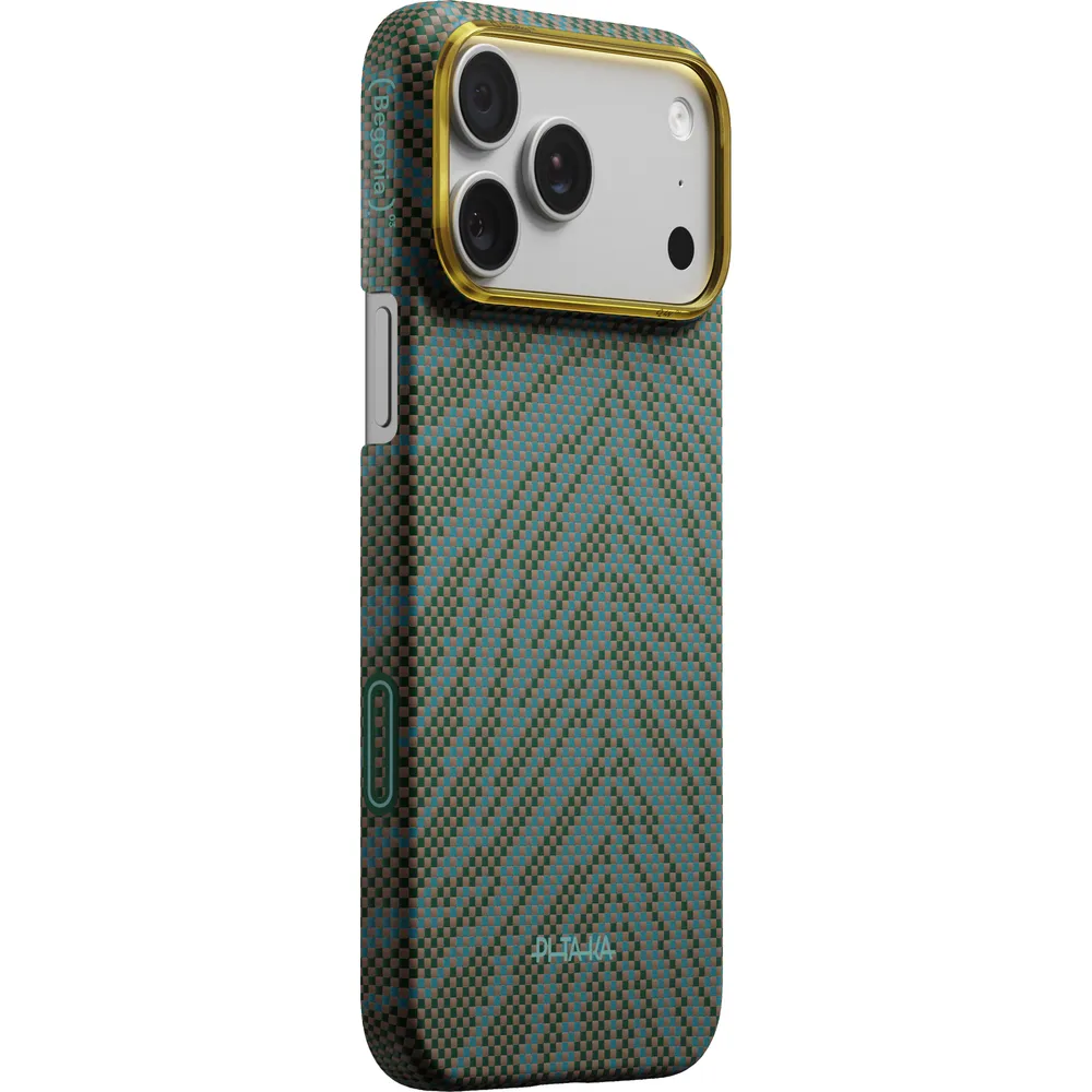 Θήκη iPhone 17 Pro Max PITAKA Edge Breath of Veins MagSafe Dive Green (BV1703PM)