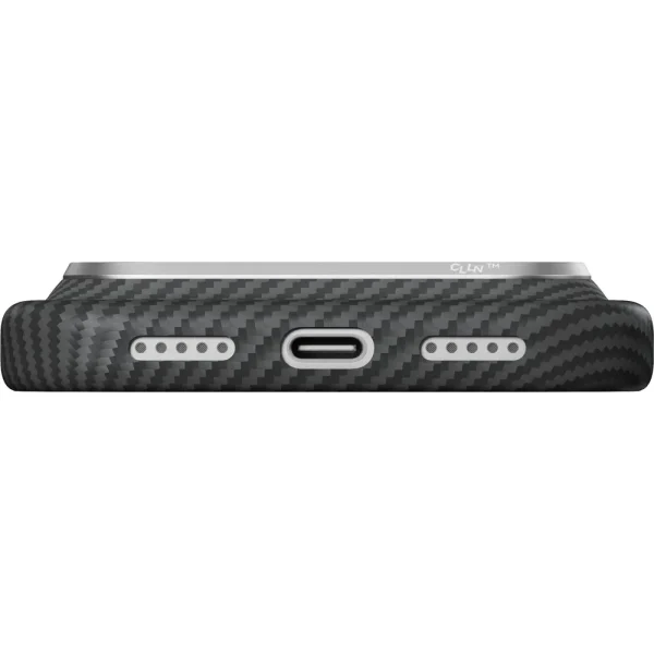 Θήκη iPhone 18 Pro PITAKA Edge MagSafe Black/Grey Twill με PitaTap - Image 12