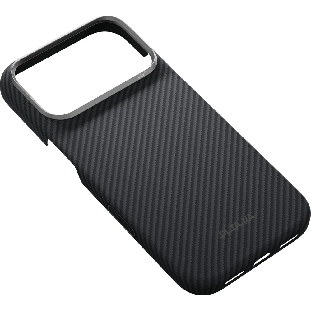 Θήκη iPhone 18 Pro PITAKA Edge MagSafe Black/Grey Twill με PitaTap - Image 3