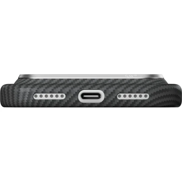 Θήκη iPhone 18 Pro Max PITAKA Edge MagSafe Black/Grey Twill με PitaTap - Image 11