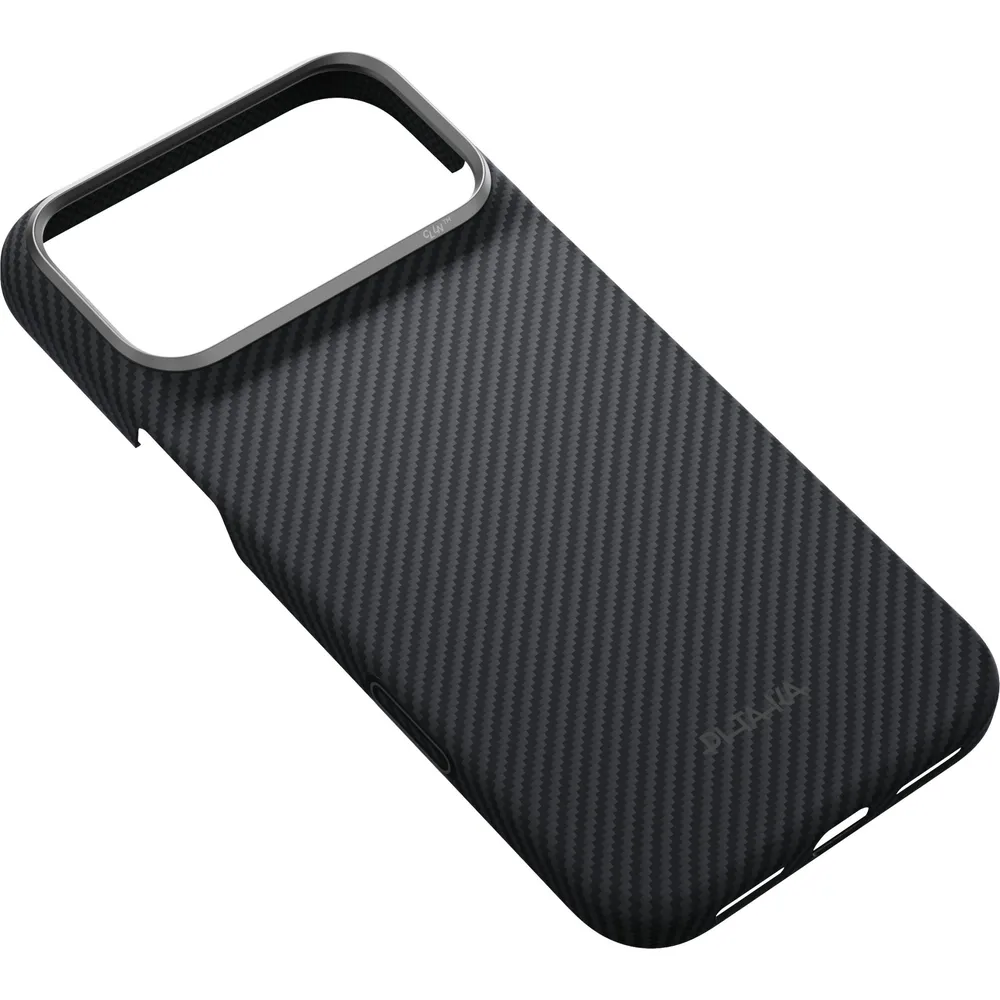 Θήκη iPhone 18 Pro Max PITAKA Edge MagSafe Black/Grey Twill με PitaTap - Image 3