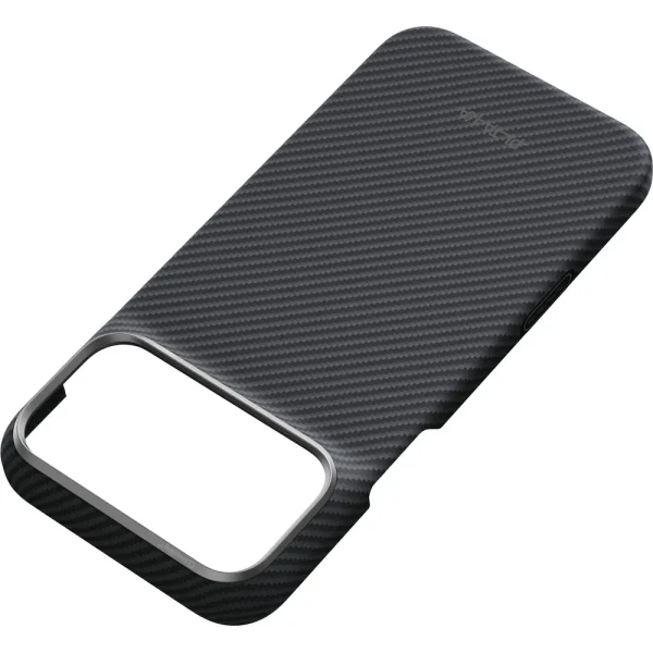 Θήκη iPhone 18 Pro Max PITAKA Edge MagSafe Black/Grey Twill με PitaTap - Image 4