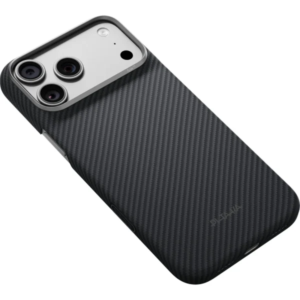 Θήκη iPhone 18 Pro Max PITAKA Edge MagSafe Black/Grey Twill με PitaTap - Image 7