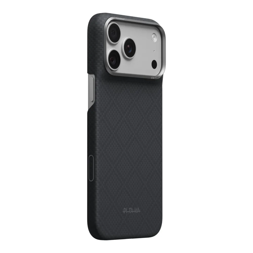Θήκη iPhone 18 Pro Max Pitaka Edge Case Argyle MagSafe Basalt Black