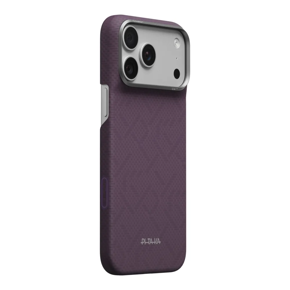 Θήκη iPhone 18 Pro Max Pitaka Edge Case PTK Weaving MagSafe Charoite Purple