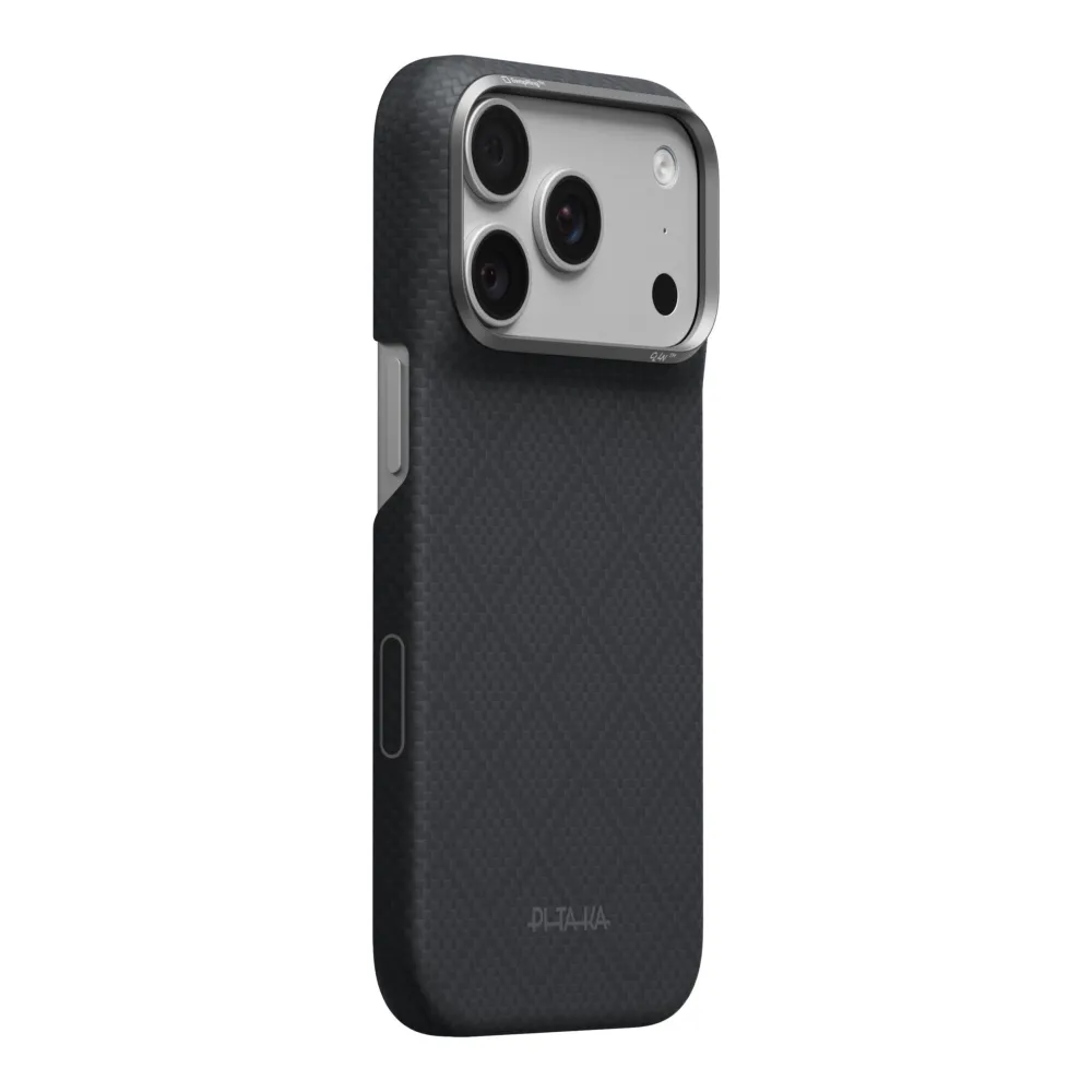 Θήκη iPhone 18 Pro Pitaka Edge Case Argyle MagSafe Basalt Black
