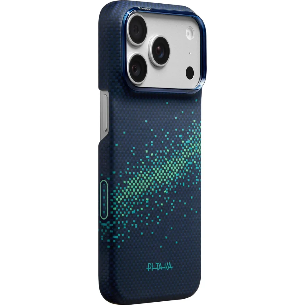 Θήκη iPhone 18 Pro PITAKA Edge MagSafe Milky Way Galaxy 2.0 Nearfield Blue με PitaTap