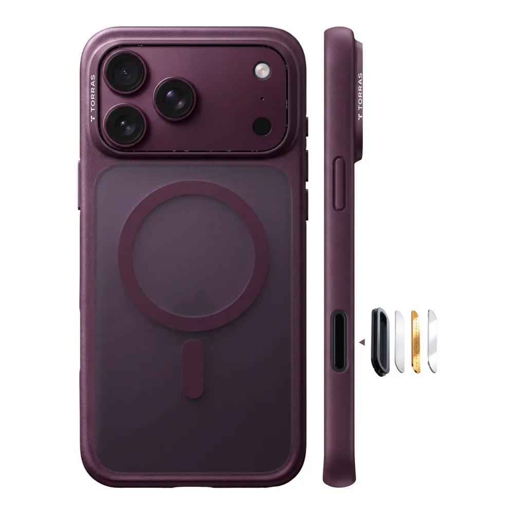 Θήκη iPhone 18 Pro TORRAS Guardian-Mag MagSafe Purple με N56 Μαγνήτες