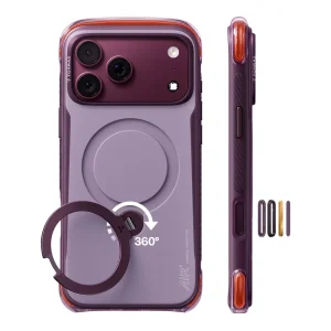 Θήκη iPhone 18 Pro TORRAS Ostand Q3 Air Pro MagSafe Violet Summit με stand 360°