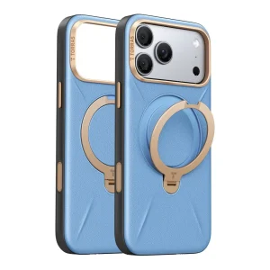 Θήκη iPhone 18 Pro TORRAS Ostand Q3 VegSkin MagSafe Blue με stand 360° X00RP147M18028