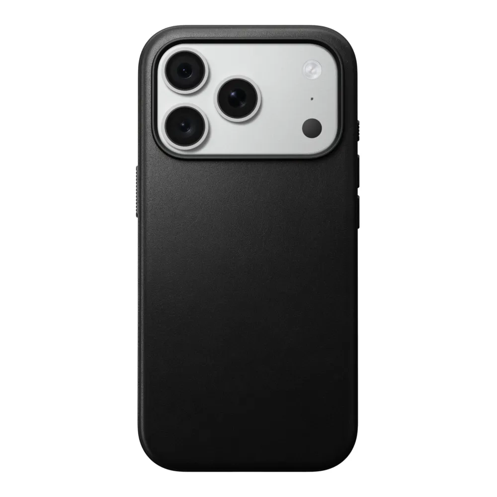 Θήκη iPhone 18 Pro / 17 Pro Nomad Modern Leather Case Black