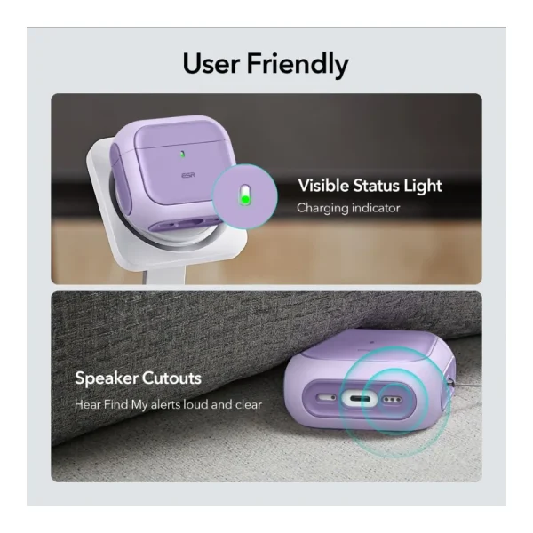 Θήκη Apple AirPods 5 / 4 ESR Orbit HaloLock MagSafe Purple - Image 7