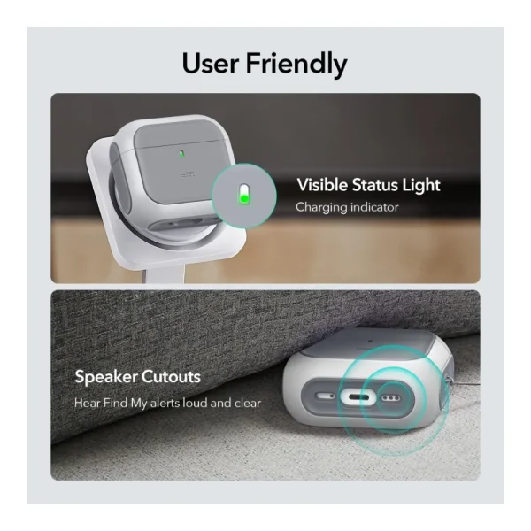 Θήκη Apple AirPods 5 / 4 ESR Orbit HaloLock MagSafe White - Image 7