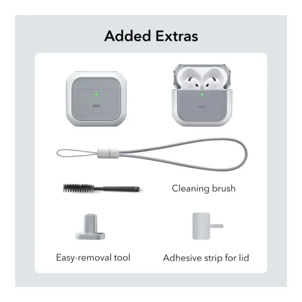 Θήκη Apple AirPods 5 / 4 ESR Orbit HaloLock MagSafe White - Image 8