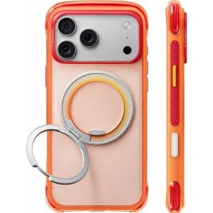 Θήκη iPhone 18 Pro Max Torras O3 Air Core MagSafe Stand Prism Coral