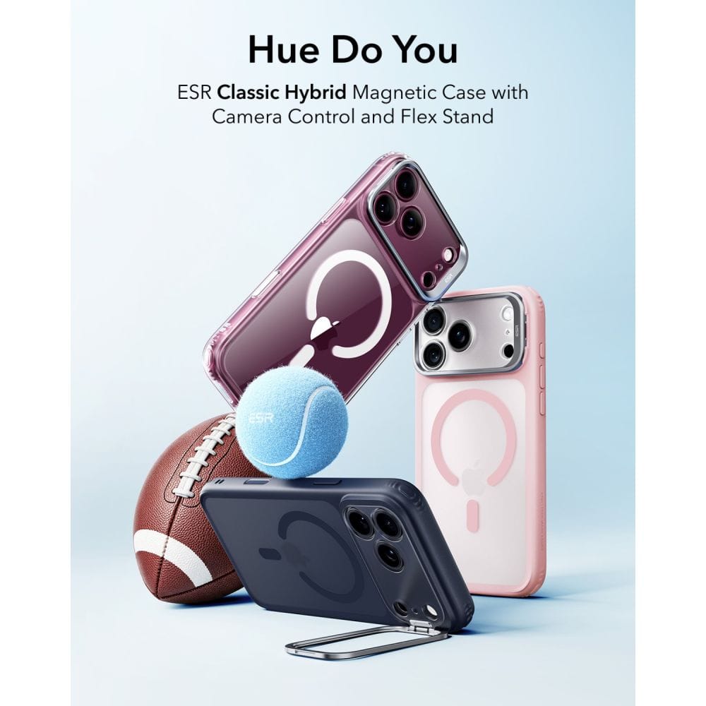 Θήκη iPhone 18 Pro Max / 17 Pro Max ESR Classic Hybrid Kickstand MagSafe Frosted Bubblegum Pink - Image 2