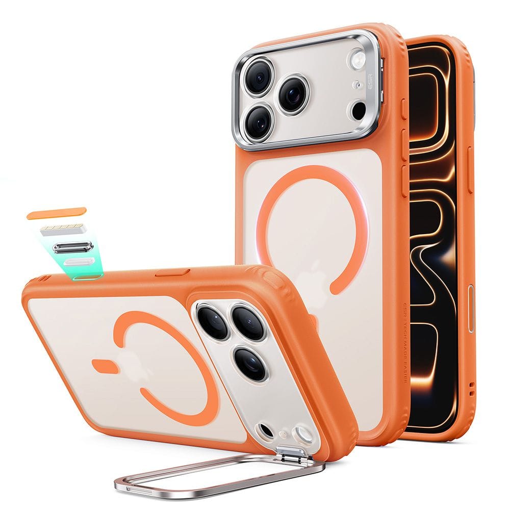 Θήκη iPhone 18 Pro Max / 17 Pro Max ESR Classic Hybrid Kickstand MagSafe Frosted Orange