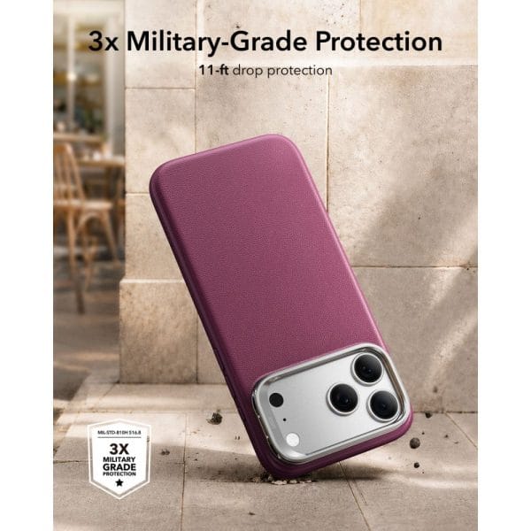 Θήκη iPhone 18 Pro / 17 Pro ESR Atelier Kickstand MagSafe Deep Burgundy - Image 6