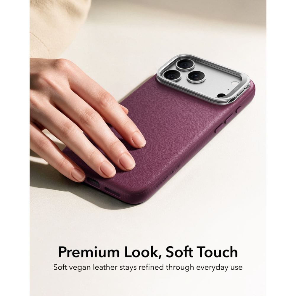 Θήκη iPhone 18 Pro Max / 17 Pro Max ESR Atelier Kickstand MagSafe Deep Burgundy - Image 3