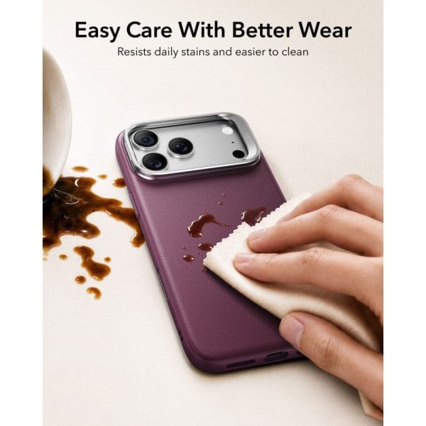 Θήκη iPhone 18 Pro Max / 17 Pro Max ESR Atelier Kickstand MagSafe Deep Burgundy - Image 5